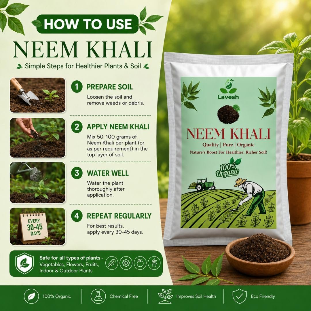 Lavesh Organic Neem Khali for Plants - Image 2