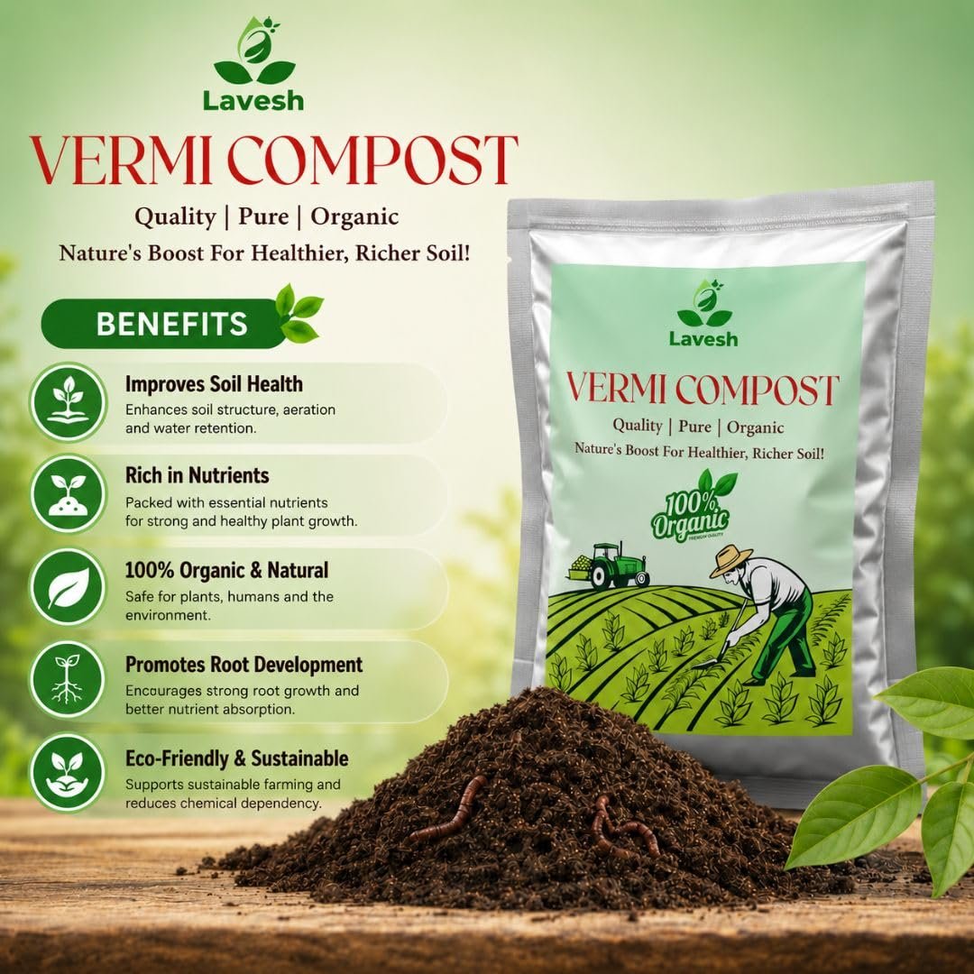Lavesh Organic Vermicompost Natural Plant Fertilizer - Image 3